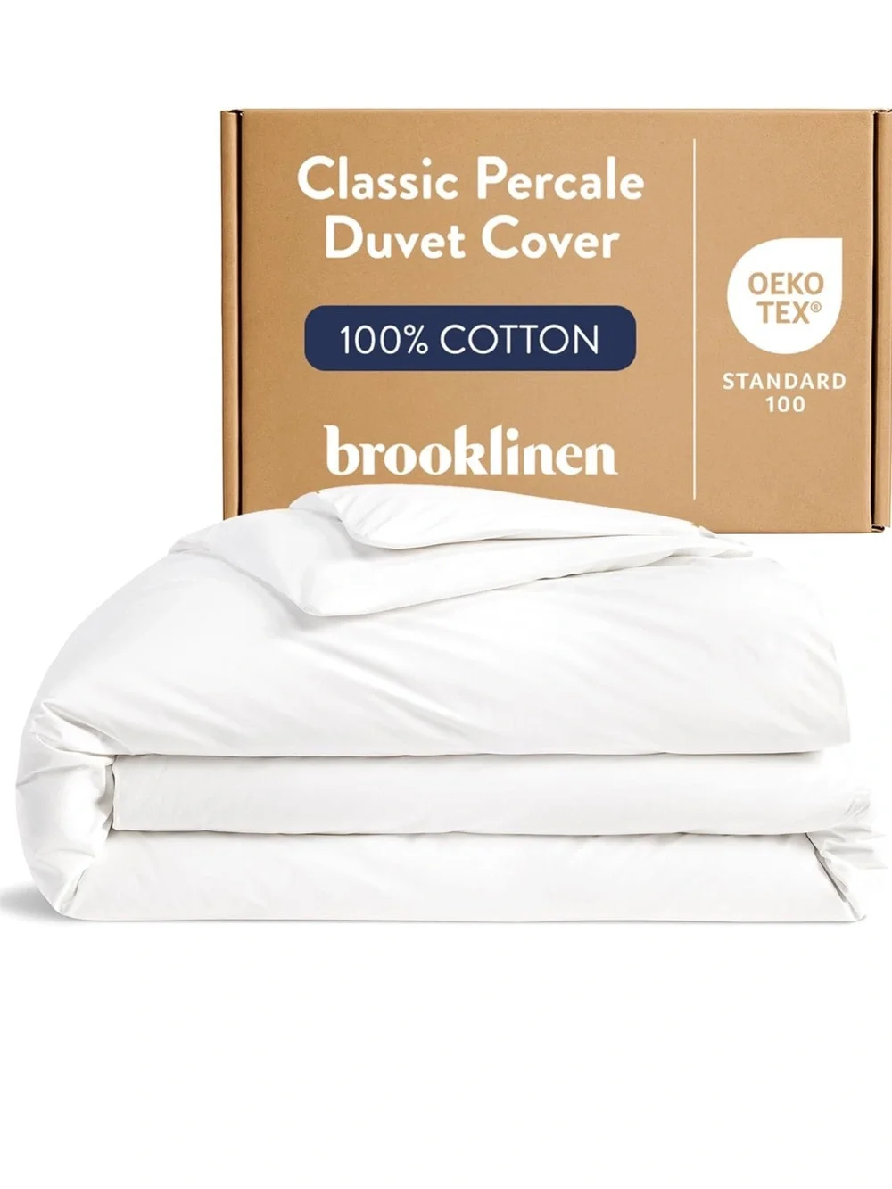 Brooklinen Luxury Percale Duvet Cover 100% Cotton, Cool, Crisp